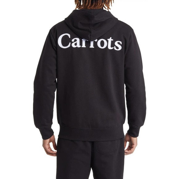 Carrots By Anwar Carrots Men's Wordmark Embroidered Full Zip Hoodie Sweatshirt - Picture 1 of 6